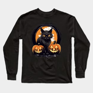 Spooky Cat Long Sleeve T-Shirt